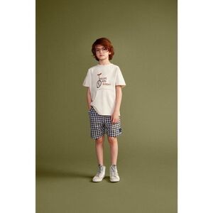 THE SUNDAY COLLECTIVE Shorts Navy Gingham Windowpane NEW with tags Size 8 Cotton